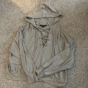 Drawstring Oversized Long sleeve w hood